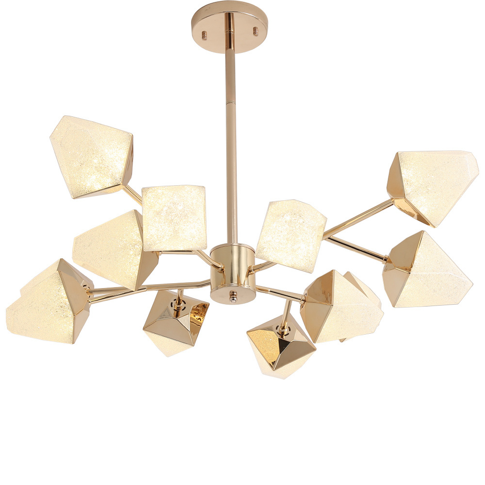 Factory Price Modern Nordic LED Gold Brass Iron Chandelier Ceiling Lighting Fixtures