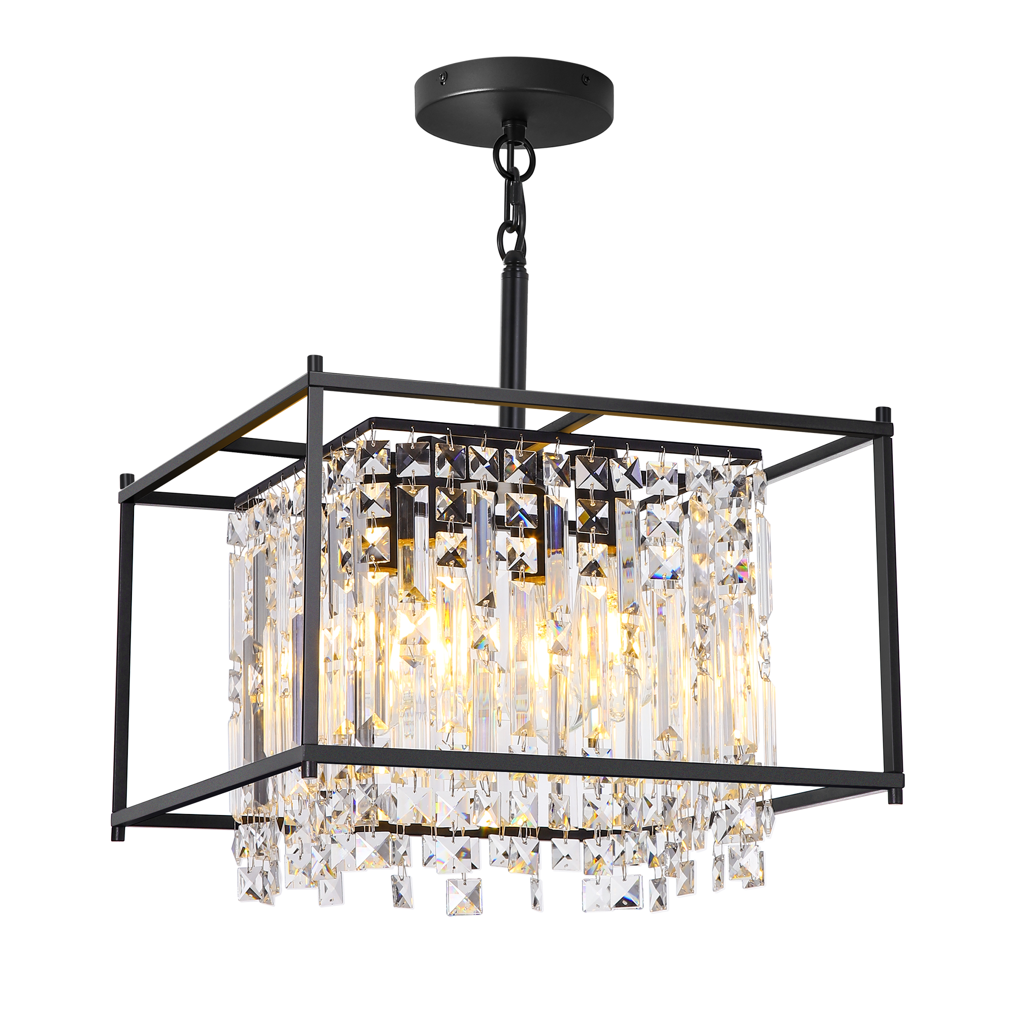 Rustic bedroom dining room chandeliers fixtures lighting ceiling black led K9 crystal luxury modern chandeliers pendant lights