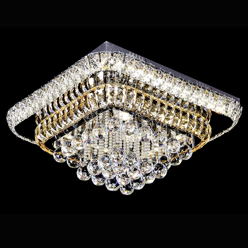 New Modern Ceiling Light Crystal  Material Round Classic Led crystal chandelier round living room led indoor lighting