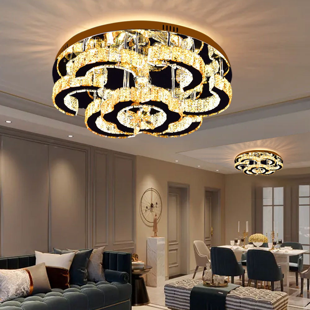 Wholesale high quality fancy led fixtures ceiling light modern embedded ceiling light bedroom crystal ceiling light