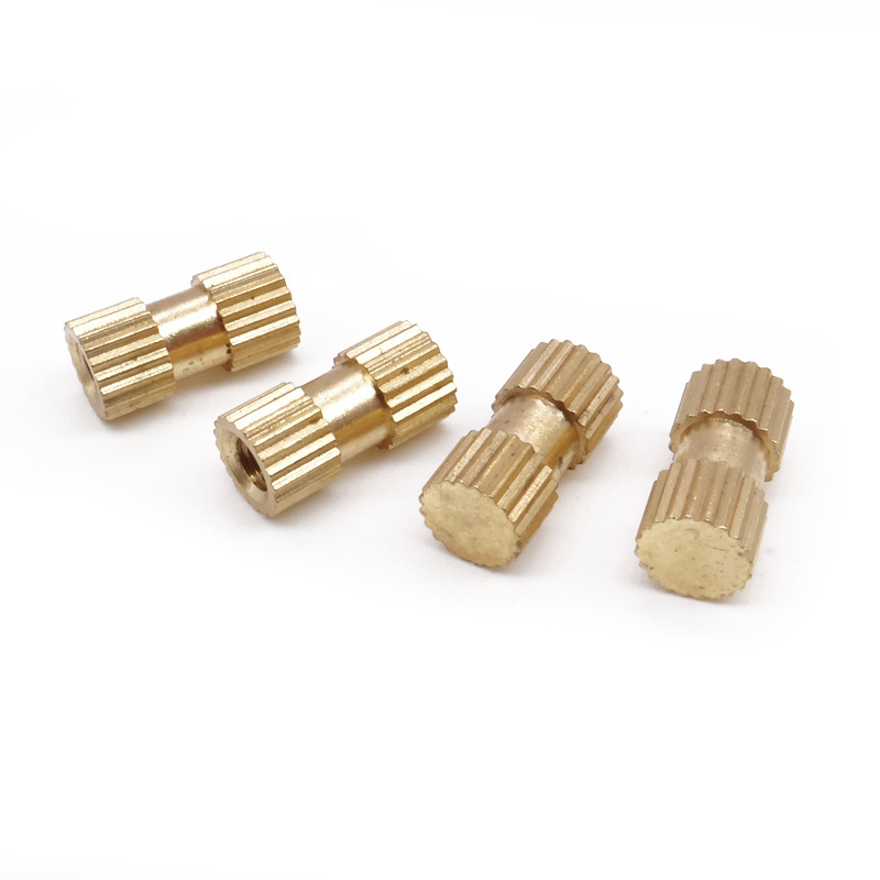 OEM Custom Precision Brass Nickel Plated Kurling Inserts Cnc Machining Micro Parts Brass Insert Nut