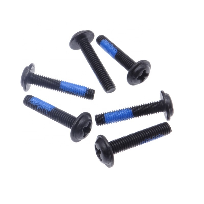 Customized Colors Anti-Loosening Screws Torx nylon patch screw loctite quality self locking blue nylok patch loctite screws