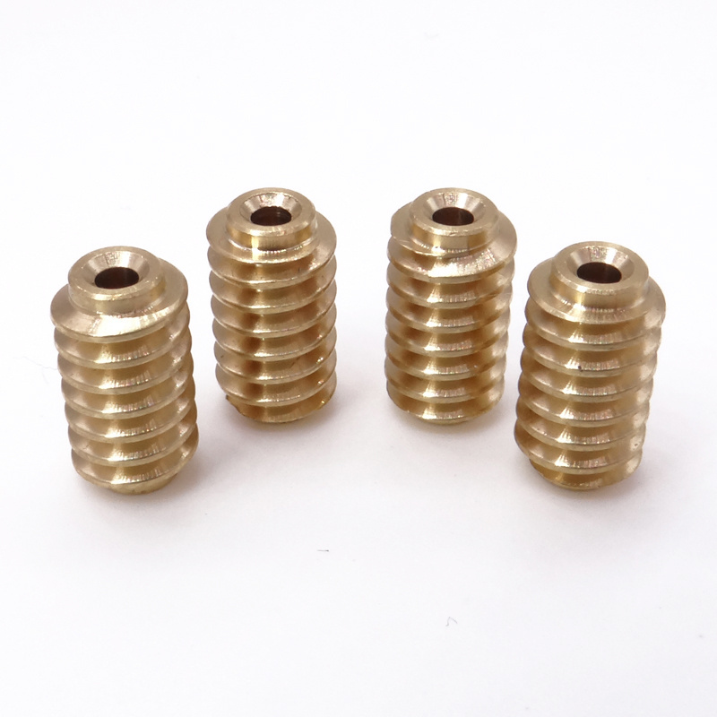 Brass Worm Gear Wheel Furniture Brass Connecting Insert Bolt Nut Screw