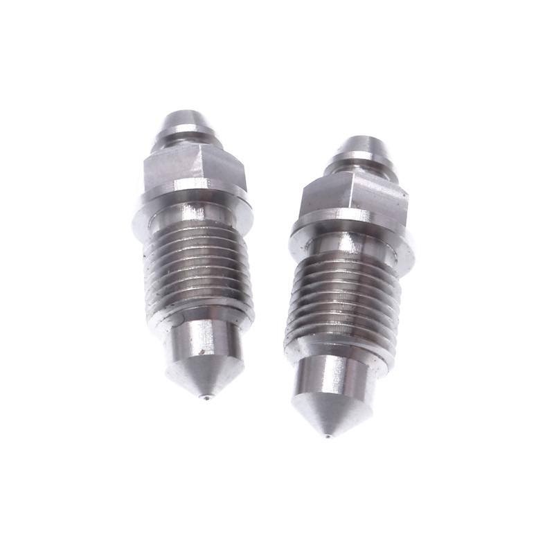 Motorcycle Stainless Steel Speed Bleeder M10x1.0 Bolt Kit Exhaust Screw Nut Bleed Nipple Screws For Motorbike