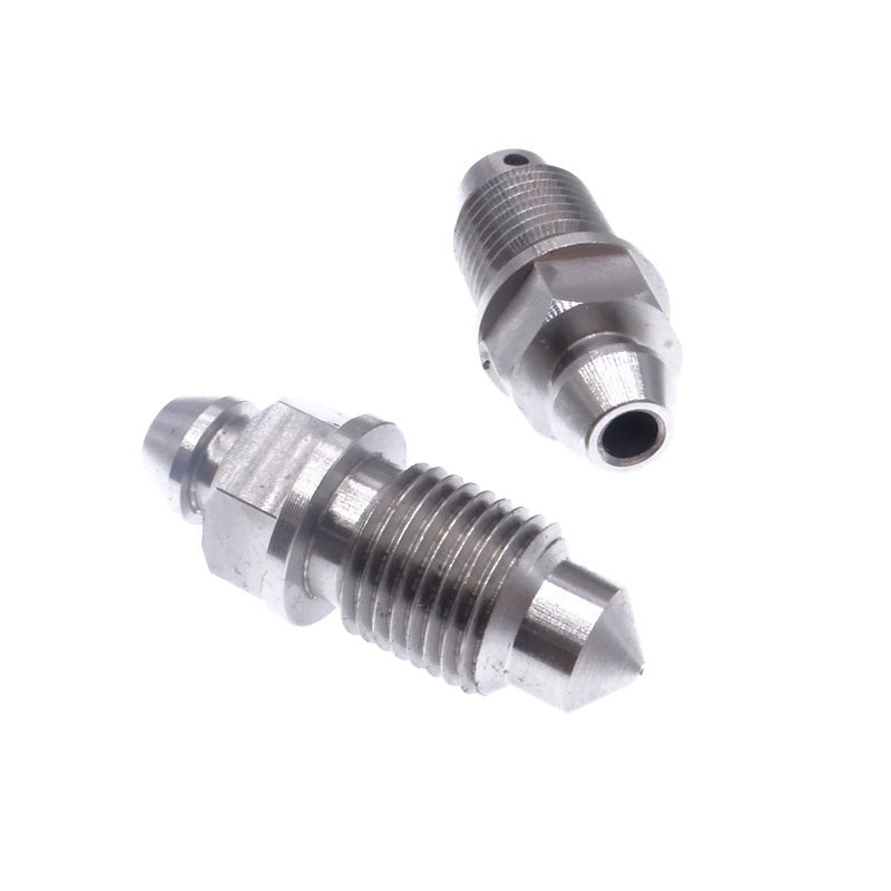 Motorcycle Stainless Steel Speed Bleeder M10x1.0 Bolt Kit Exhaust Screw Nut Bleed Nipple Screws For Motorbike