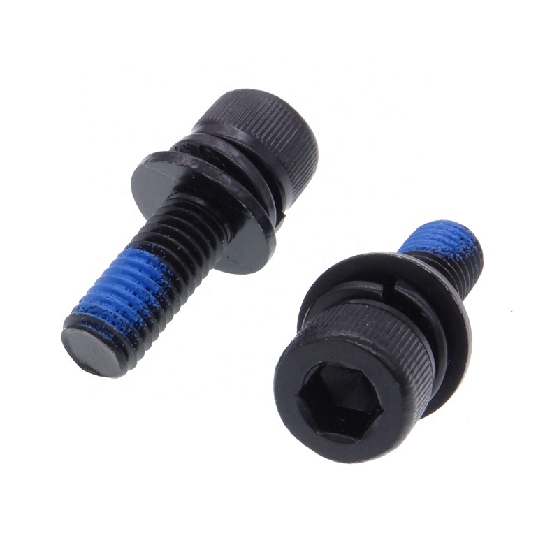 Customized Colors Anti-Loosening Screws Torx nylon patch screw loctite quality self locking blue nylok patch loctite screws