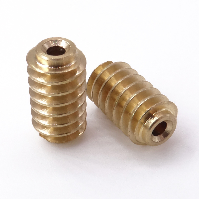 Brass Worm Gear Wheel Furniture Brass Connecting Insert Bolt Nut Screw