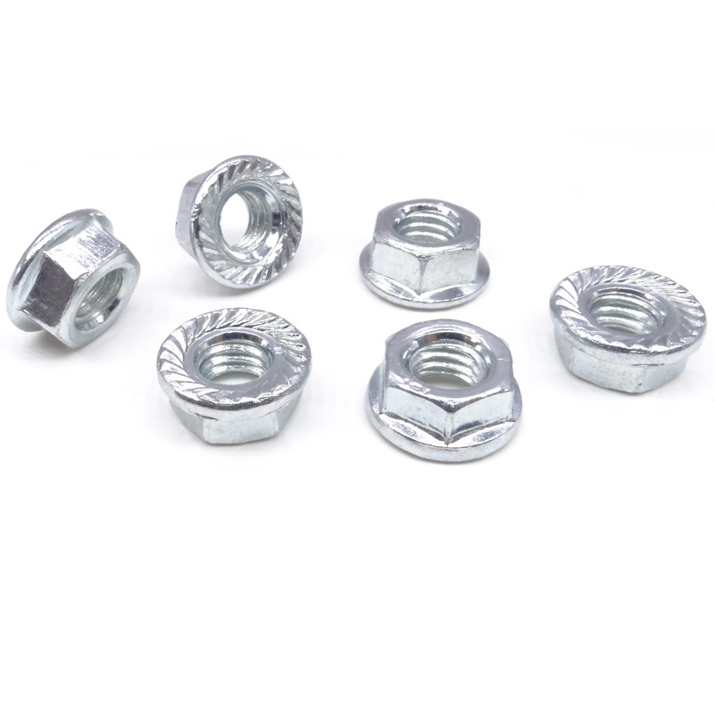 Custom high strength Stainless Steel M4 M5 M6 M8 M10 M12 Self Locking flange Hex Nut