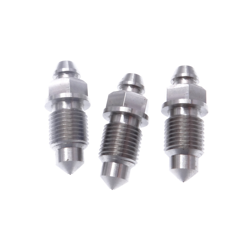 Motorcycle Stainless Steel Speed Bleeder M10x1.0 Bolt Kit Exhaust Screw Nut Bleed Nipple Screws For Motorbike