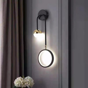 Nordic living room bedroom hotel room creative bedside wall lamp