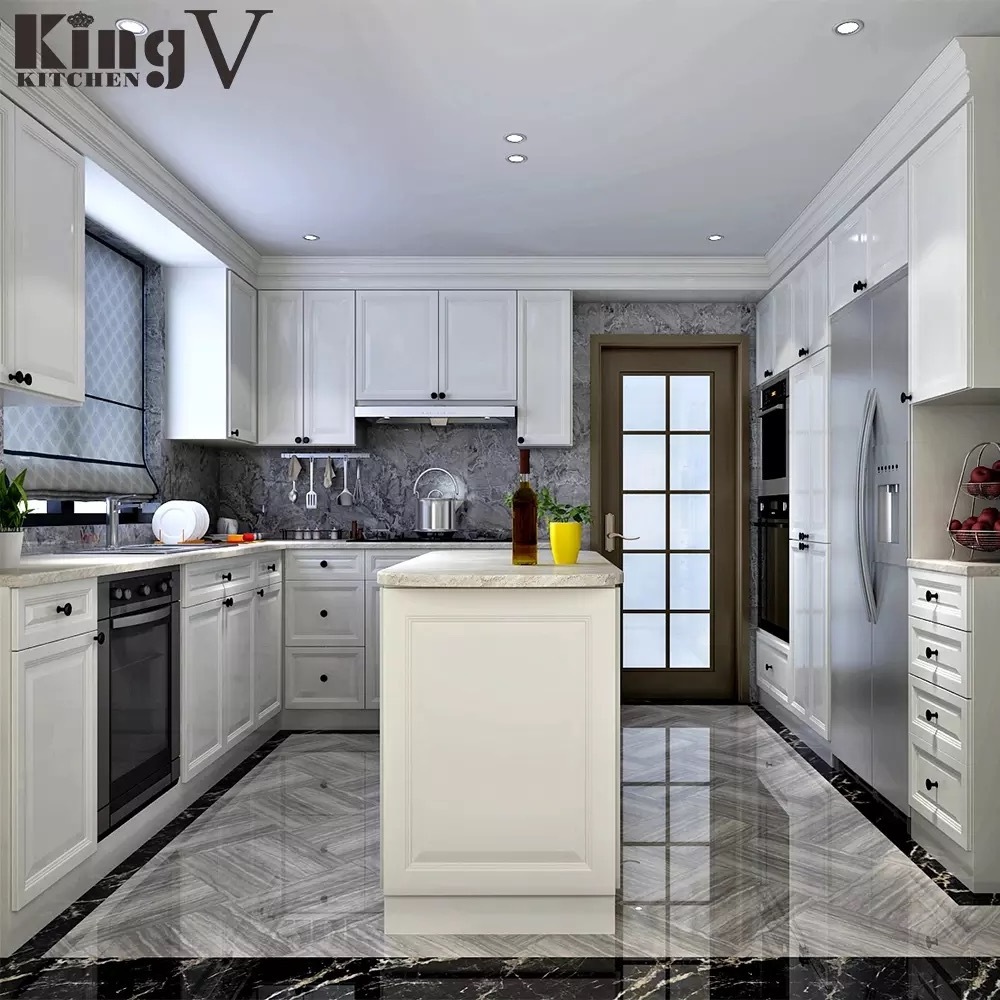 KINGV customised kitchen cabinet designs lacquer modular kitchen furniture cabinet mdf hot sale price cheap kitchen cabinets