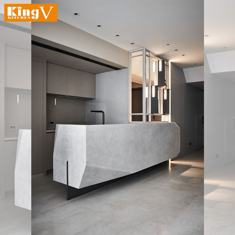 KINGV Factory direct modern style kitchen island wholesale price for display kitchen cabinets for sale