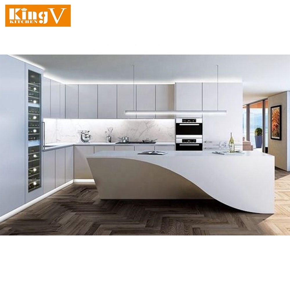 KINGV Factory direct modern style kitchen island wholesale price for display kitchen cabinets for sale