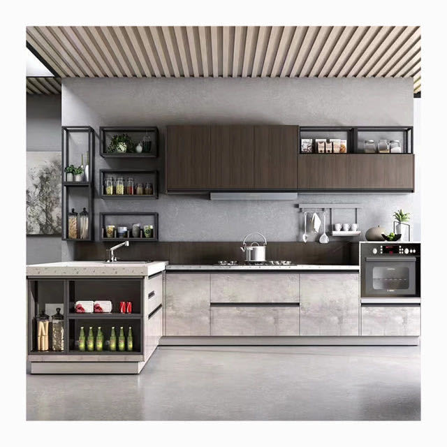 KINGV customised kitchen cabinet designs lacquer modular kitchen furniture cabinet mdf hot sale price cheap kitchen cabinets