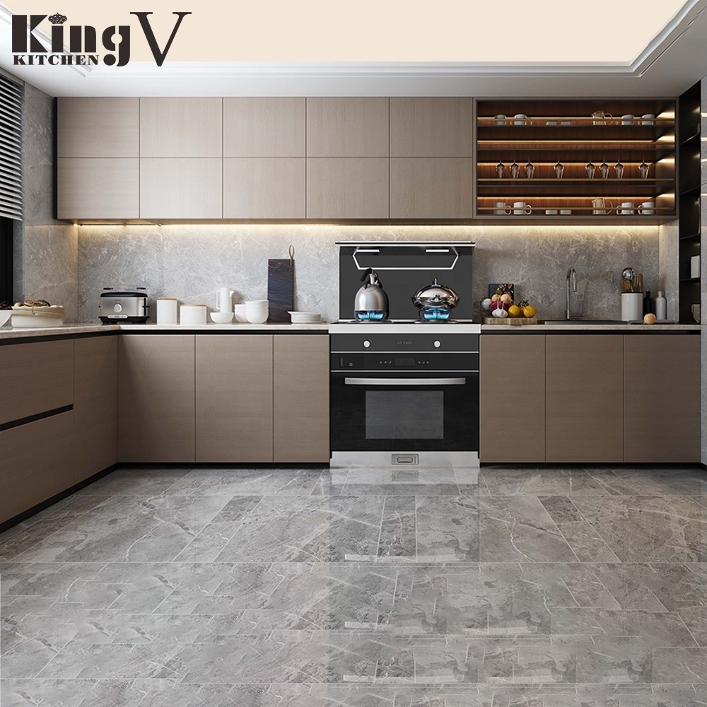 KINGV plastic kitchen cabinet modern designs ethiopian furniture free used  mobile home project small kitchen cabinets china