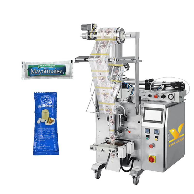 KV Automatic salad dressing/sauce/mayinnaise sachet bag packing filling sealing machine