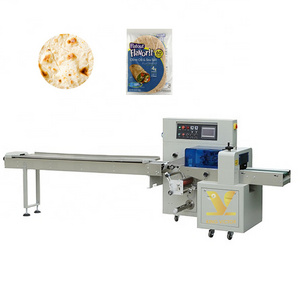 KV Automatic high speed flow food Arabic flat bread pita flow pack tortilla packing machine cookies Pouch Bag Packing Machine