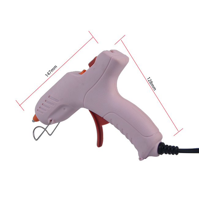 Simple best price  corded small size pink hot melt glue gun for DIY craft