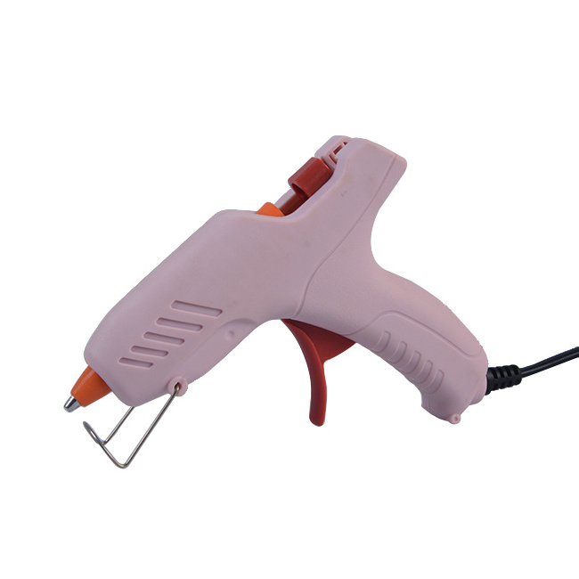 Simple best price  corded small size pink hot melt glue gun for DIY craft