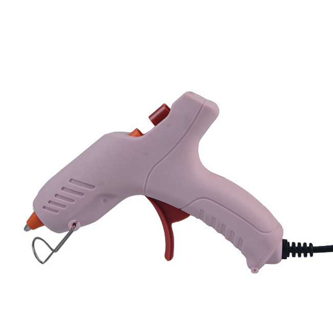 Simple best price  corded small size pink hot melt glue gun for DIY craft