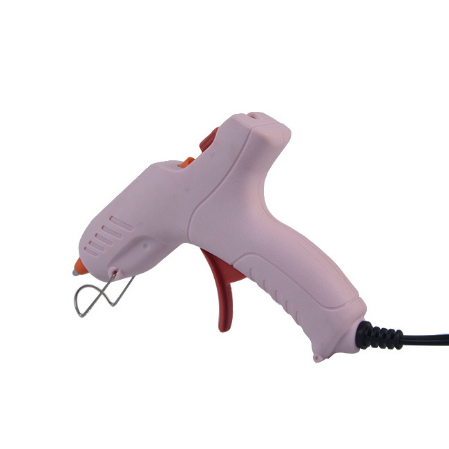 Simple best price  corded small size pink hot melt glue gun for DIY craft