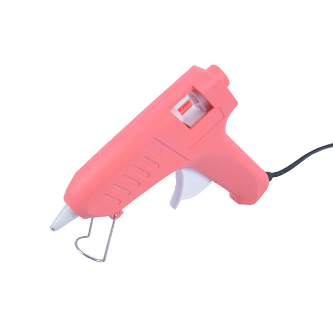 New Selling  Cordled  PINK Hot Melt Glue Gun with glue sticks for DIY