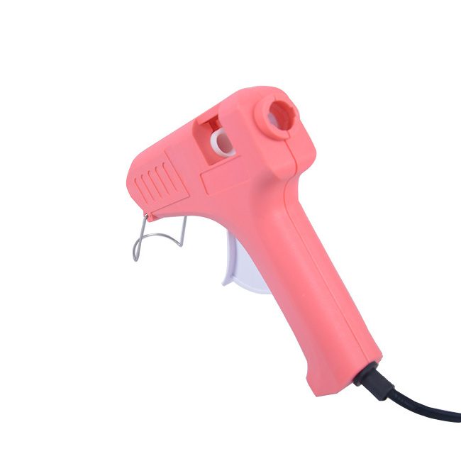 New Selling  Cordled  PINK Hot Melt Glue Gun with glue sticks for DIY