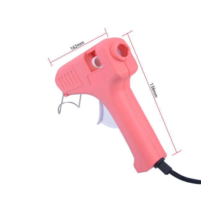 New Selling  Cordled  PINK Hot Melt Glue Gun with glue sticks for DIY