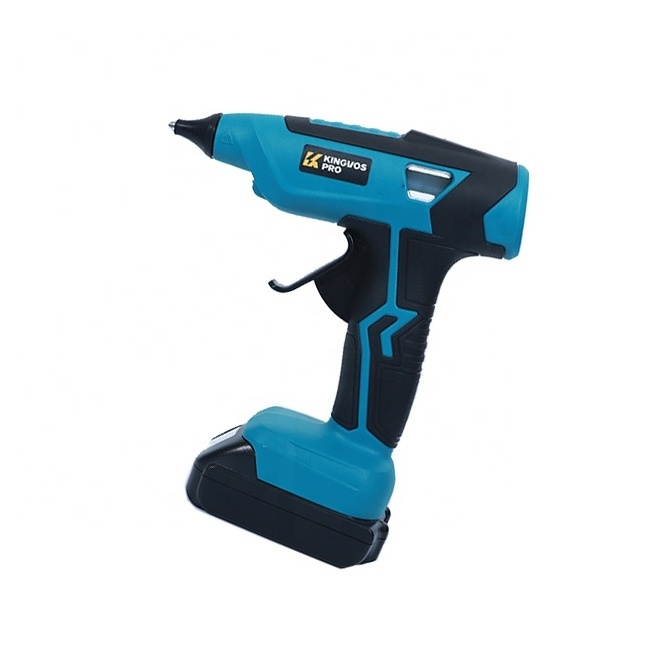 New style  Battery Pack blue  cordless rechargeable  hot melt glue gun