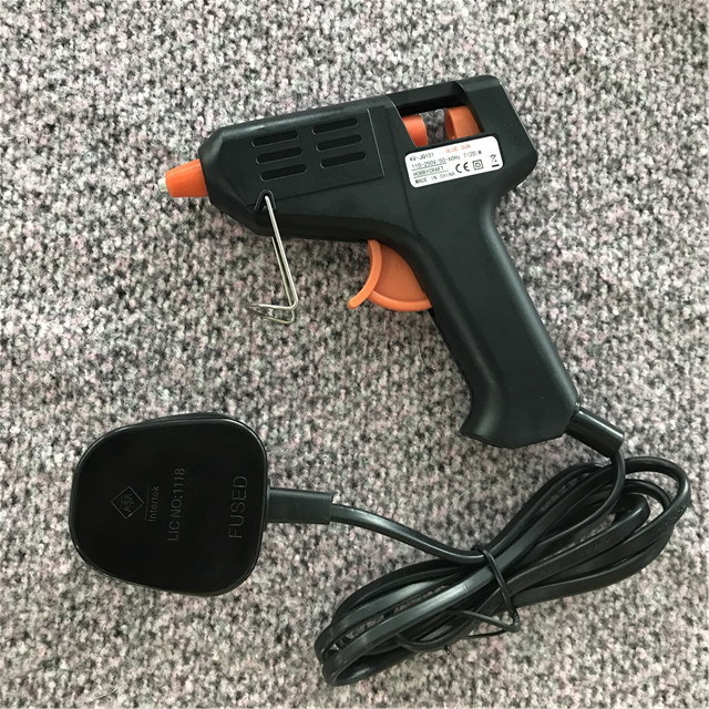 10W Hot Melt Low Temperature Glue Gun 10W Glue Gun with Flow Control DIY 110-250V AC 220V/50HZ KV-JQ101A KINGVOS OEM,ODM 0.28IN