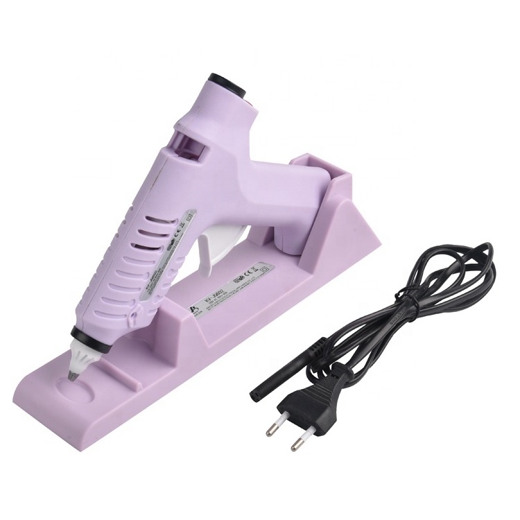 60W Hot Wax Seal Glue Gun KV-JQ602 with 2pcs Hot Melt Glue Sticks for Crafts School Home Repair DIY Hand Wax Gun Tools