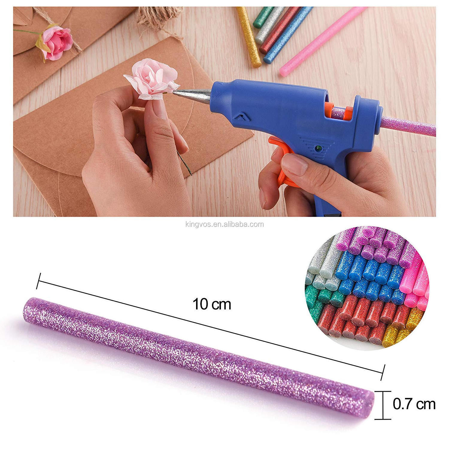 Glitter Hot Glue Sticks 0.28