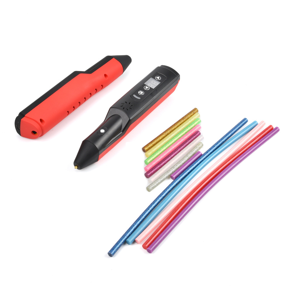 2022 New Arrival 3.7V  Hot Selling  Safety Pen Style Printing Glue Gun With Hot Melt Sticks