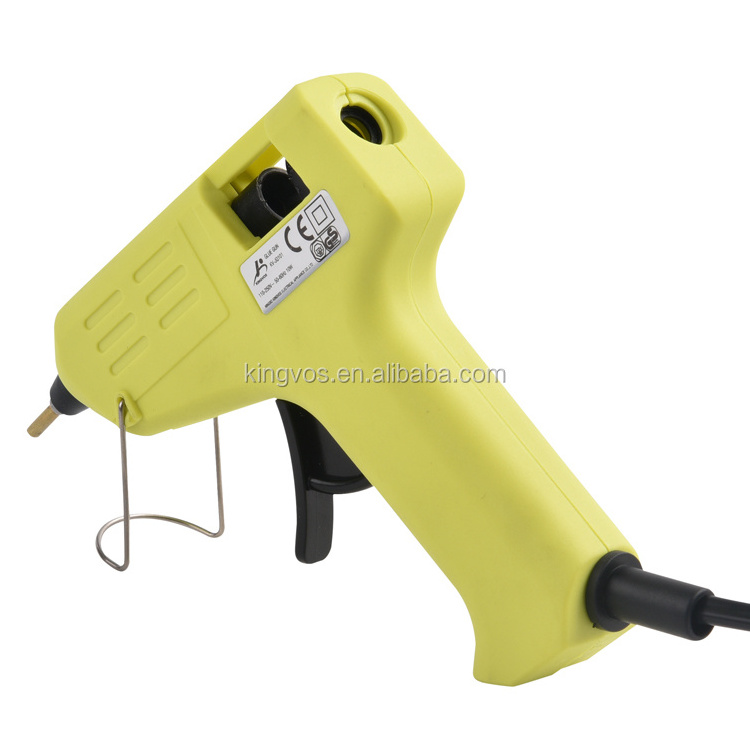 Colorful yellow spray Nozzle hot melt glue gun for DIY Crafts