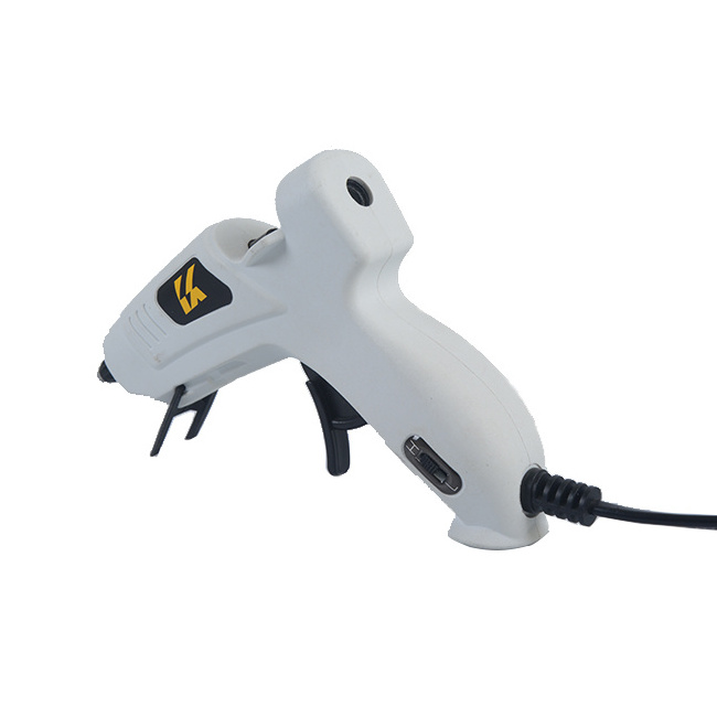 Best selling white case mini size with switch corded mini size hot melt glue gun for DIY hand tools