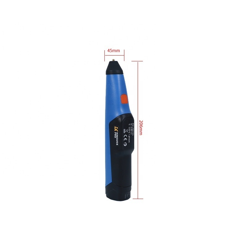 2024 New style  Battery blue  cordless rechargeable  hot melt glue pen