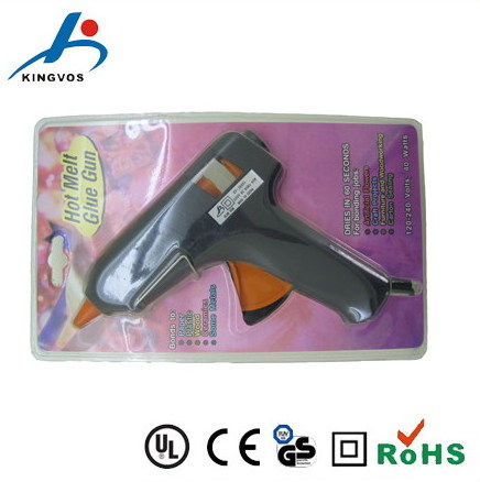 KV-JQ402B  lower price no drip control Hot melt Glue Guns with Glue Sticks for glue gun with UL cable plug