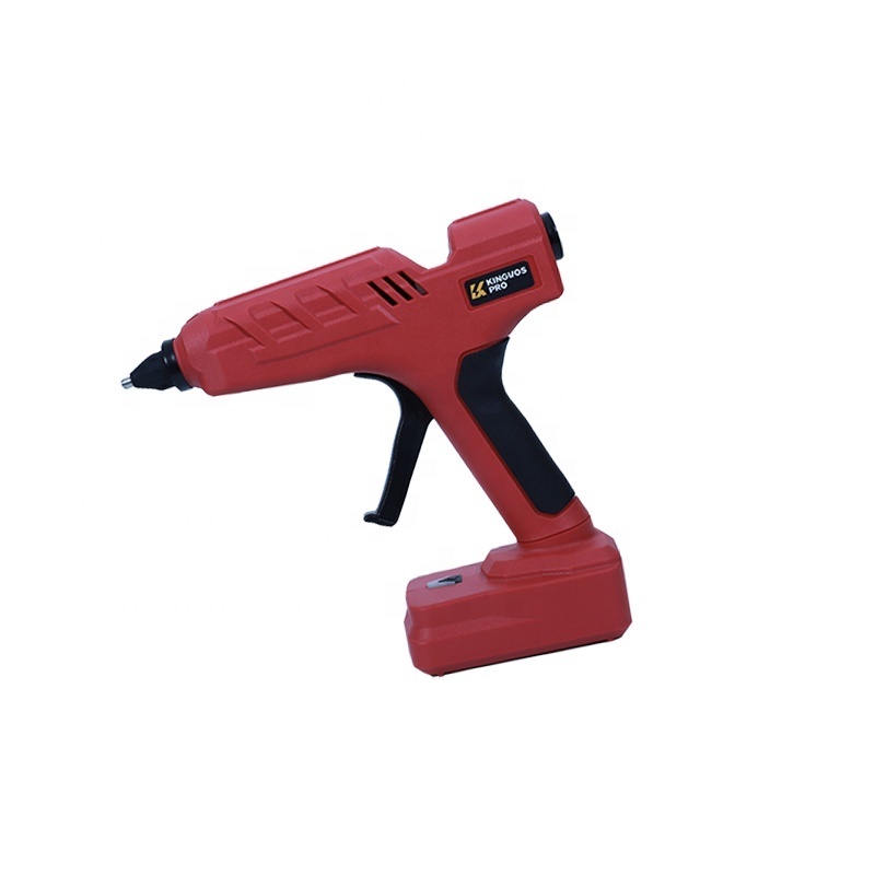 wholesale glue gun New style red cordless rechargeable  with battery pack hot melt glue gun for DIY