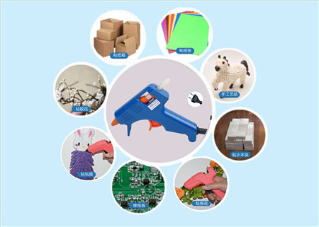 Factory Direct Selling  Wholesale Free Sample High Quality Mini 10W Hot Melt Glue Gun With Sticks manual glue gun