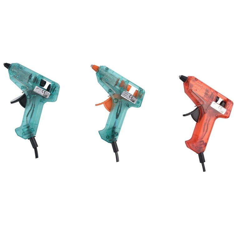 10W Mini Hot Sale Glue Gun KV-JQ101 with 2pcs Hot Melt Glue Sticks for Crafts School Home Repair DIY Hand Tools