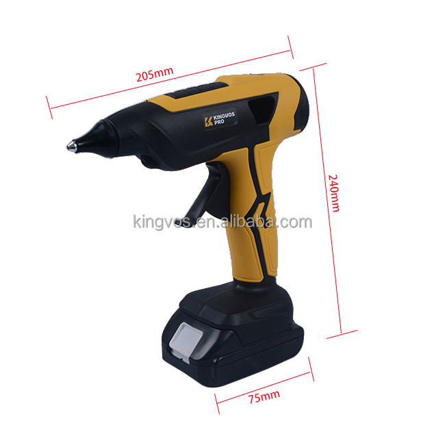 New style  Battery Pack cordless wax seal glue gun with stick rechargeable  hot melt glue wax gun