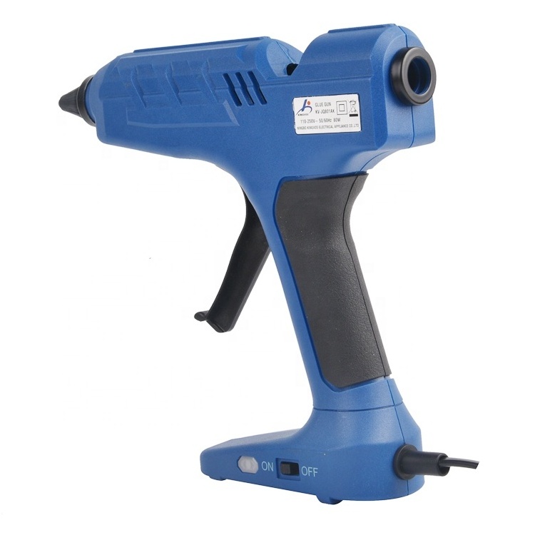 120W Hot Sale Glue Gun KV-JQ801AK with 2pcs Hot Melt Glue Sticks Copper Nozzle