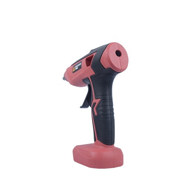 New hot glue gun style  Battery Pack red cordless rechargeable  hot melt glue gun for DIY