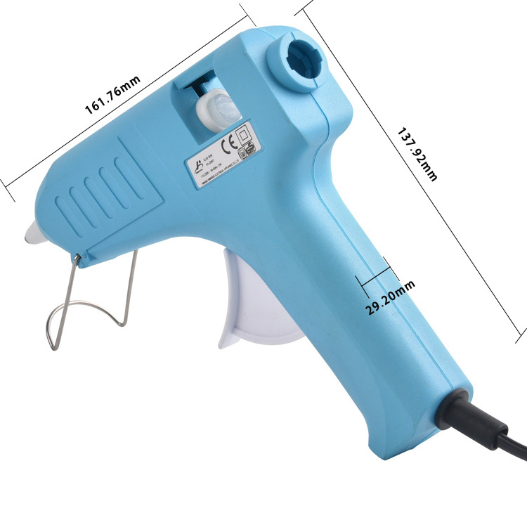 40W Low Temp Blue Glue Gun KV-JQ401A with 2pcs Hot Melt Glue Sticks for American market