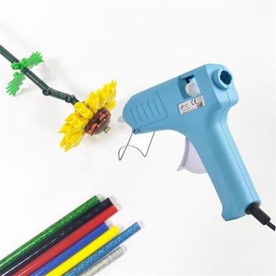 40W Low Temp Blue Glue Gun KV-JQ401A with 2pcs Hot Melt Glue Sticks for American market