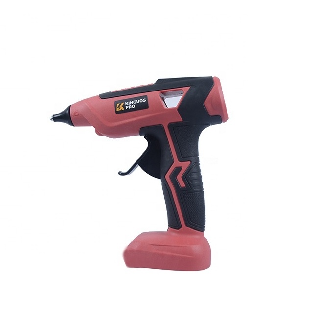 New hot glue gun style  Battery Pack red cordless rechargeable  hot melt glue gun for DIY