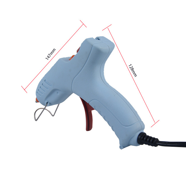 Simple best price  corded small size blue hot melt glue gun for DIY craft