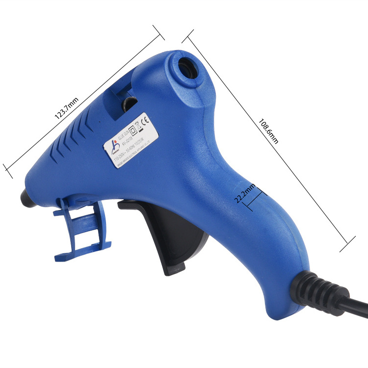 10W power small glue gun heat capacity fast preheating hot melt  glue gun with glue stick for DIY and crafts