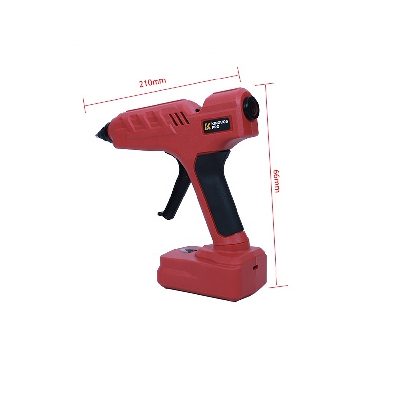 wholesale glue gun New style red cordless rechargeable  with battery pack hot melt glue gun for DIY