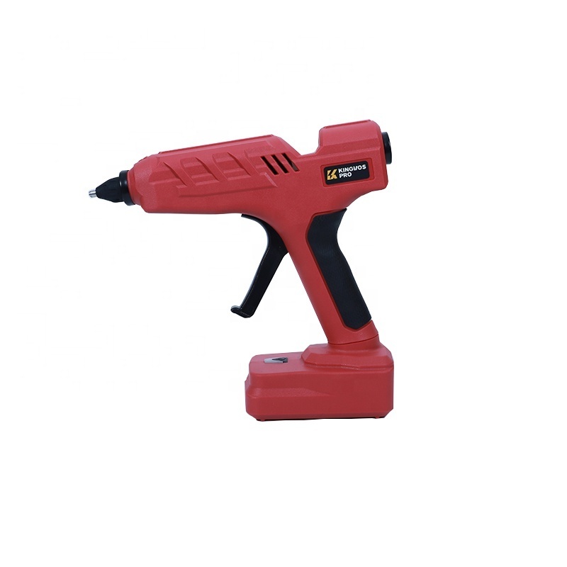 wholesale glue gun New style red cordless rechargeable  with battery pack hot melt glue gun for DIY